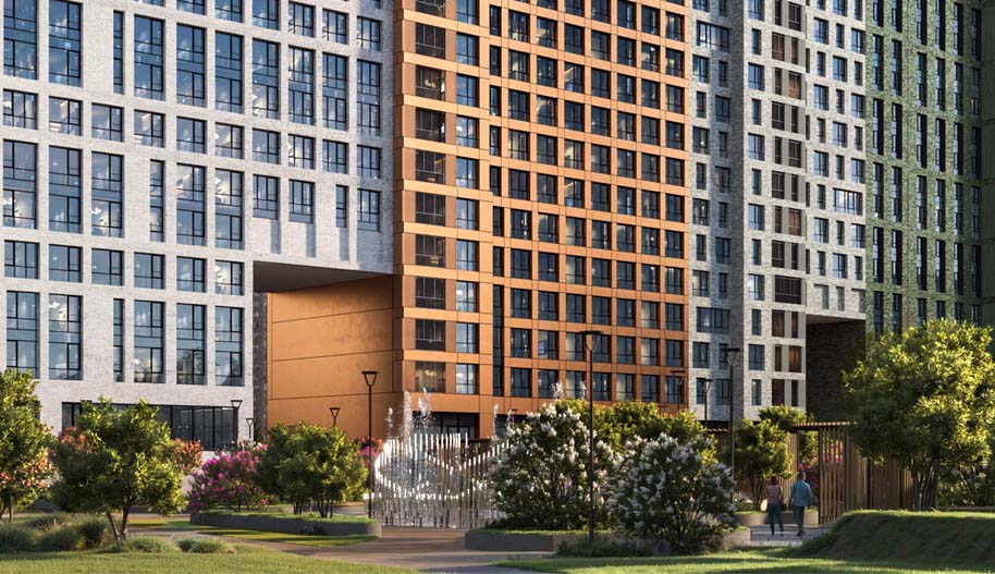 ЖК MYPRIORITY Нижегородская. Придомовая территория