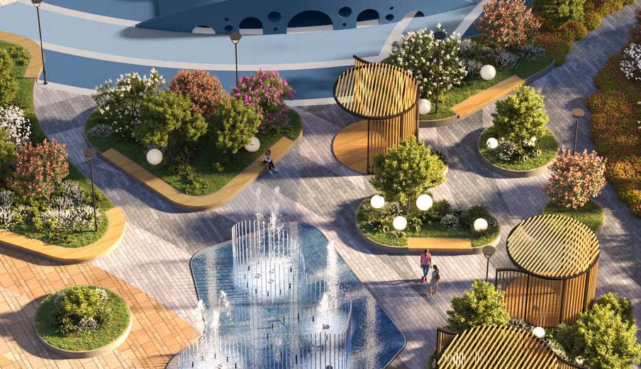 ЖК MYPRIORITY Нижегородская. Внутренний двор