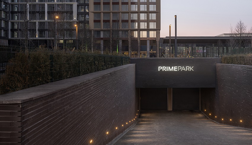 Prime Park. въезд на паркинг