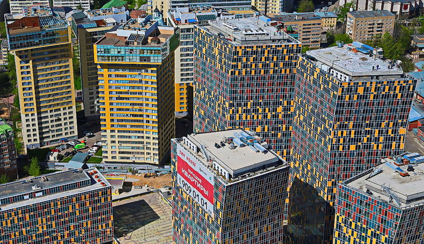  ЖК SkyHouse.Фото сверху на комплекс