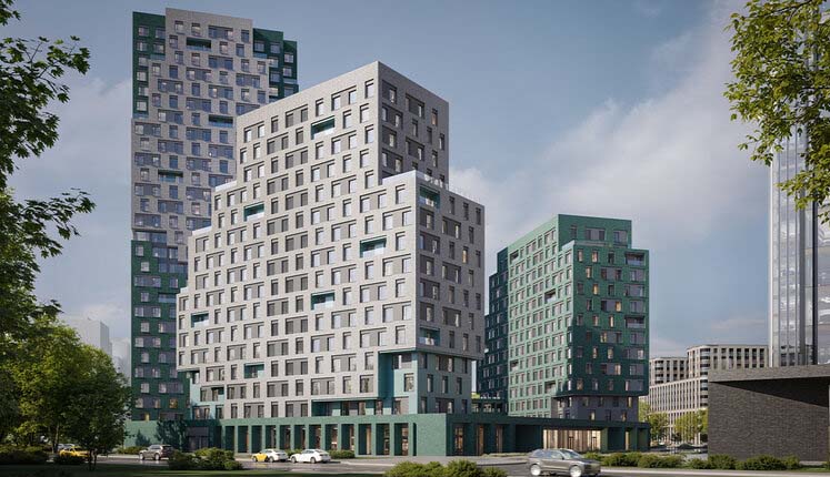 ЖК Stone rise. Общий вид на комплекс