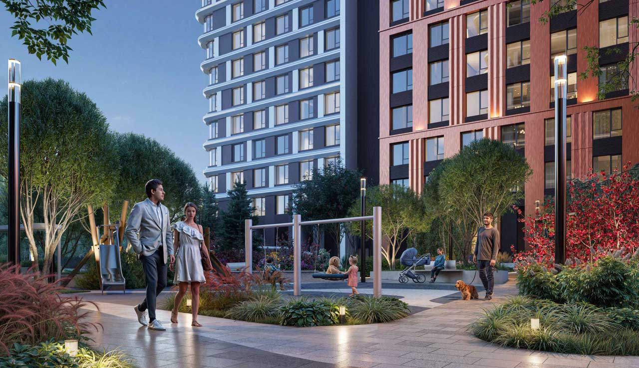 ЖК U2. Дворовая территория