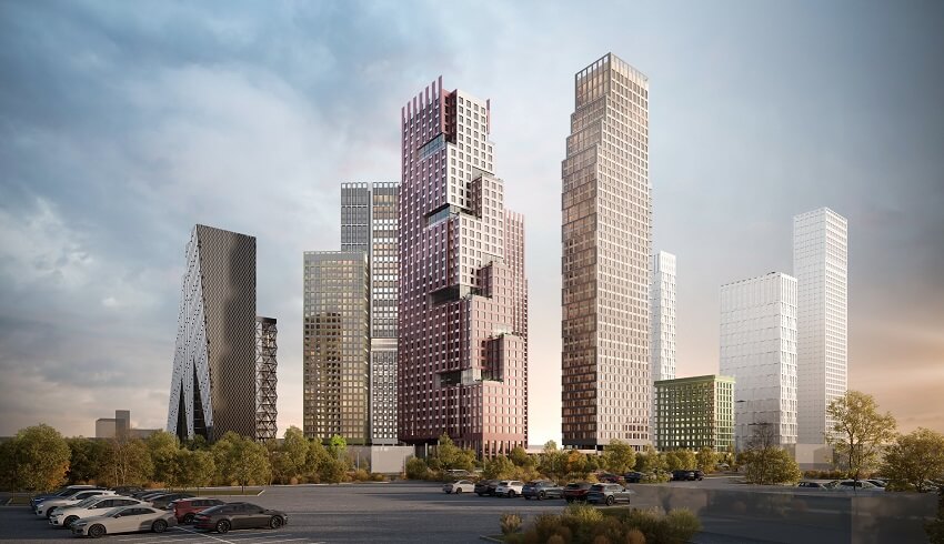 ЖК ULTIMAcity. вид на комплекс