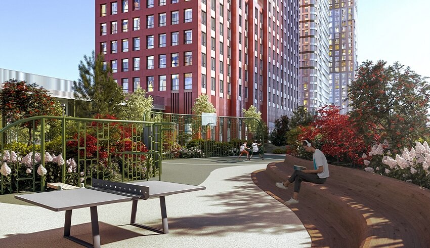 ЖК ULTIMAcity. двор