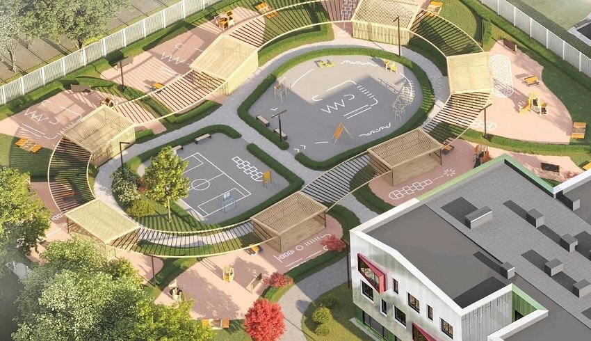 ЖК ULTIMAcity. площадка детского сада