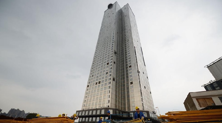 В Китае построили небоскреб за 19 дней